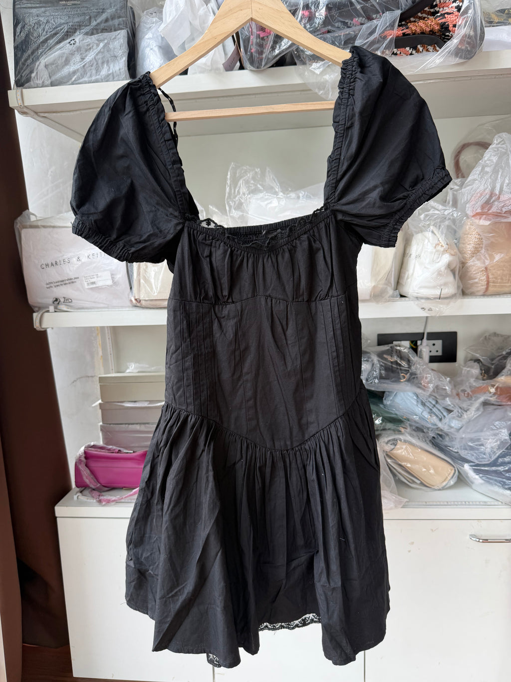 ZARA CORSET DRESS poplin