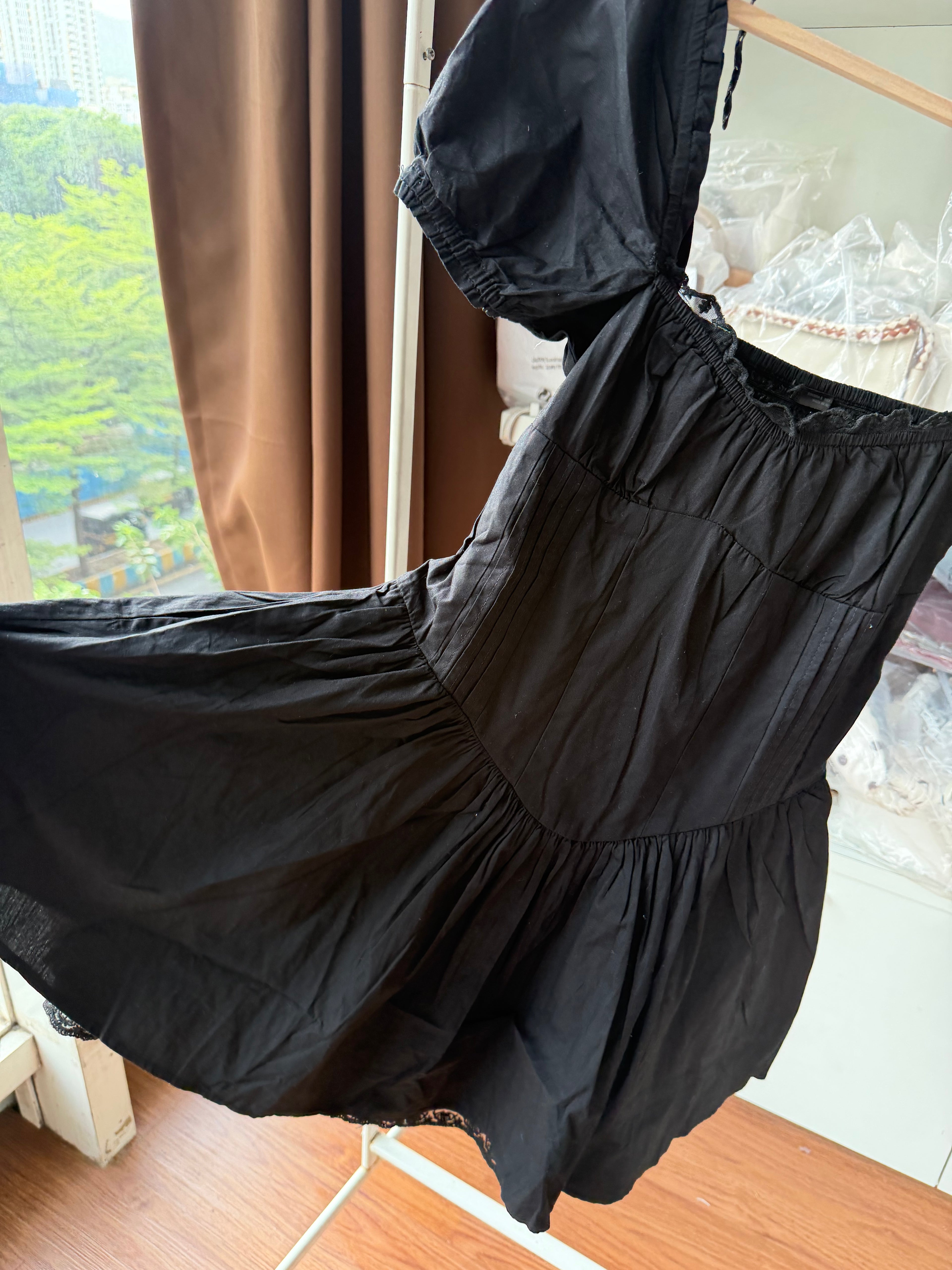 ZARA CORSET DRESS poplin