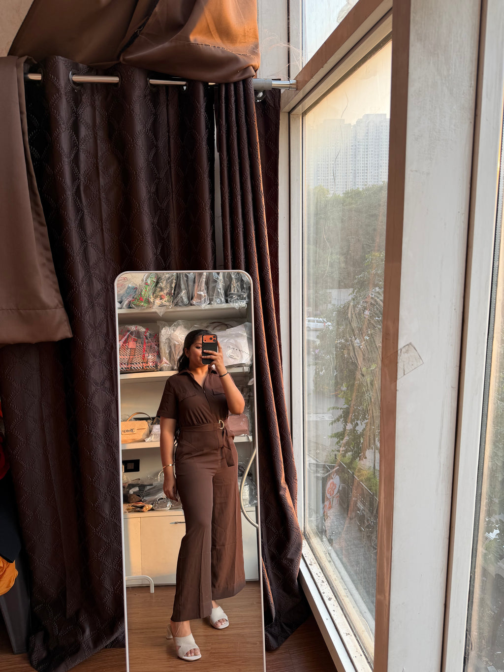 ANABELLE BROWN JUMPSUIT