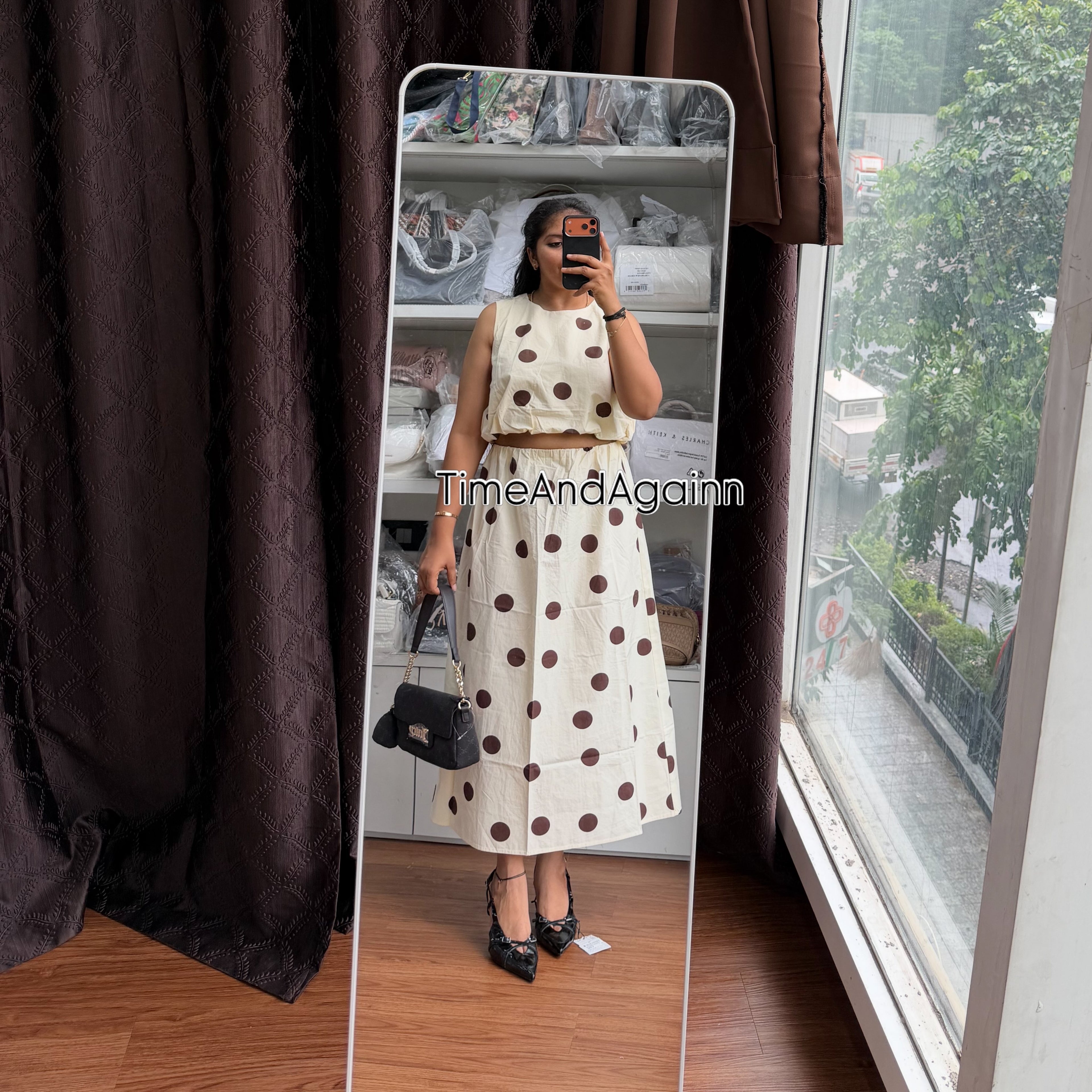 NEW LOOK POLKA DOT COORD SET
