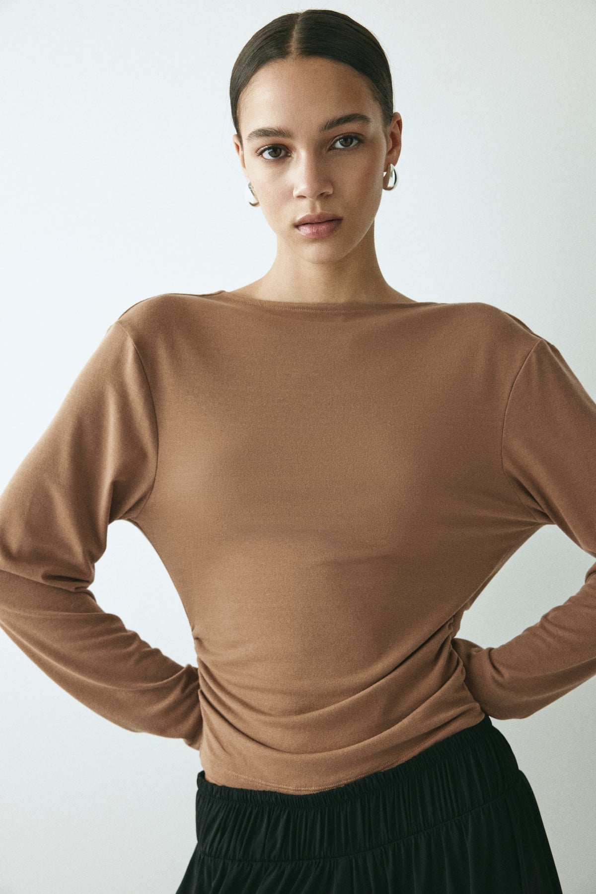 H&M cowl back top