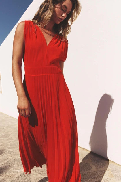 Zara pleated dress
