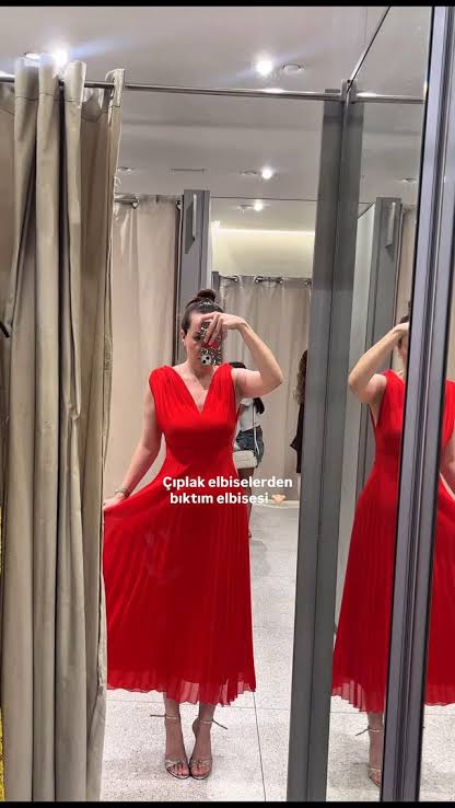 Zara pleated dress