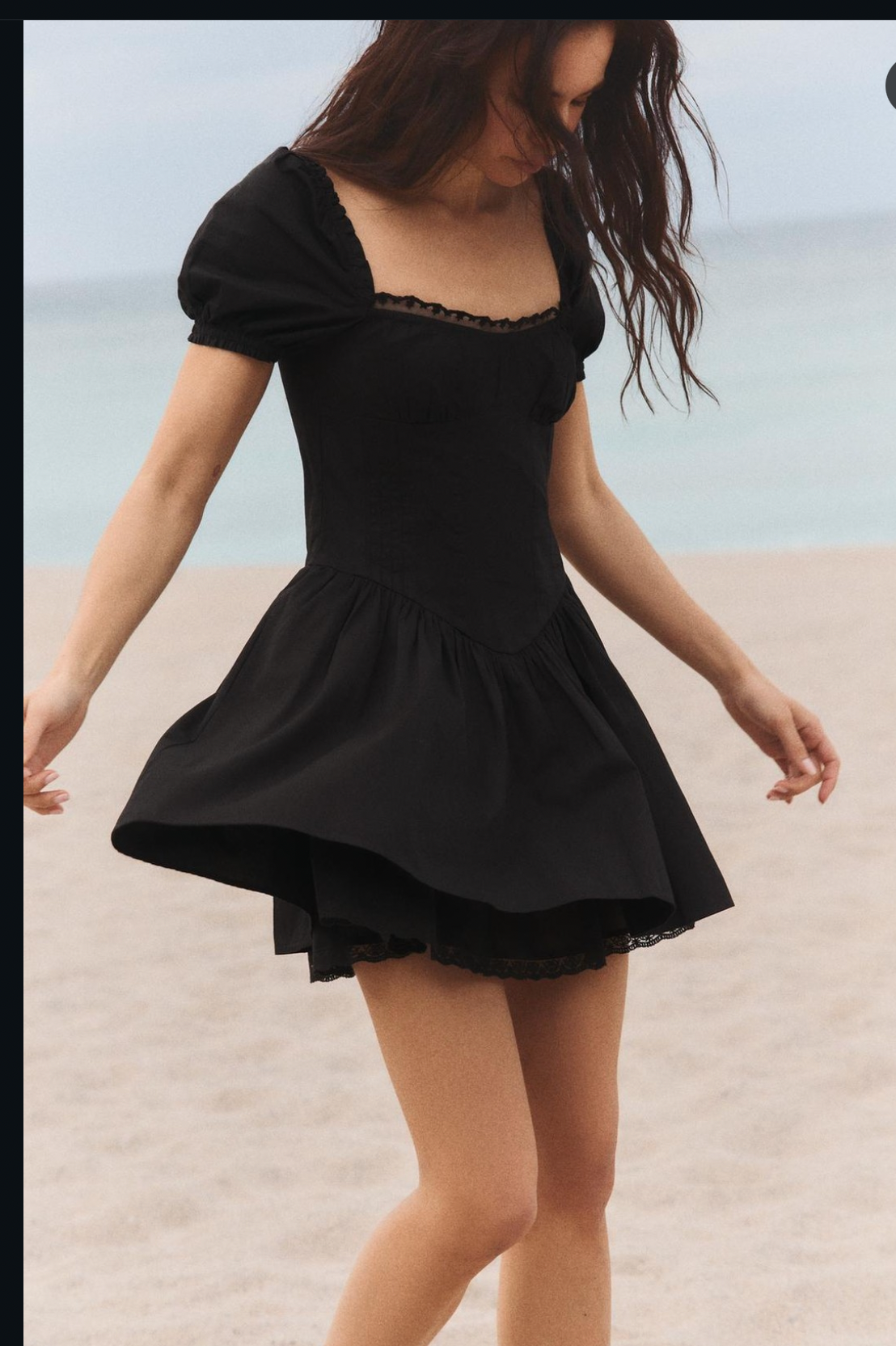ZARA CORSET DRESS poplin