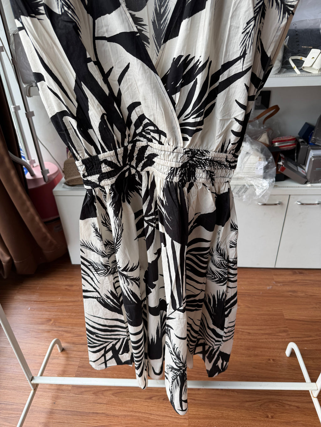 H&M smokey waist cotton dress