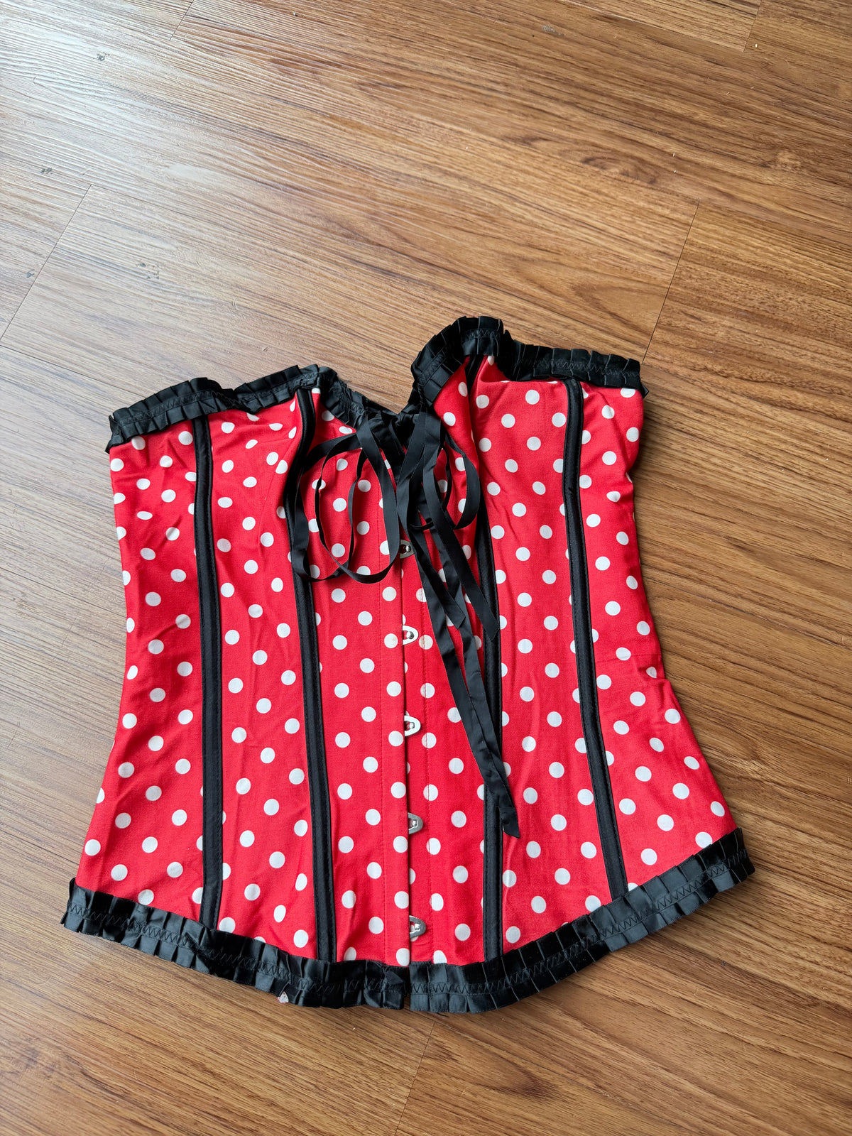 Polka dot corset