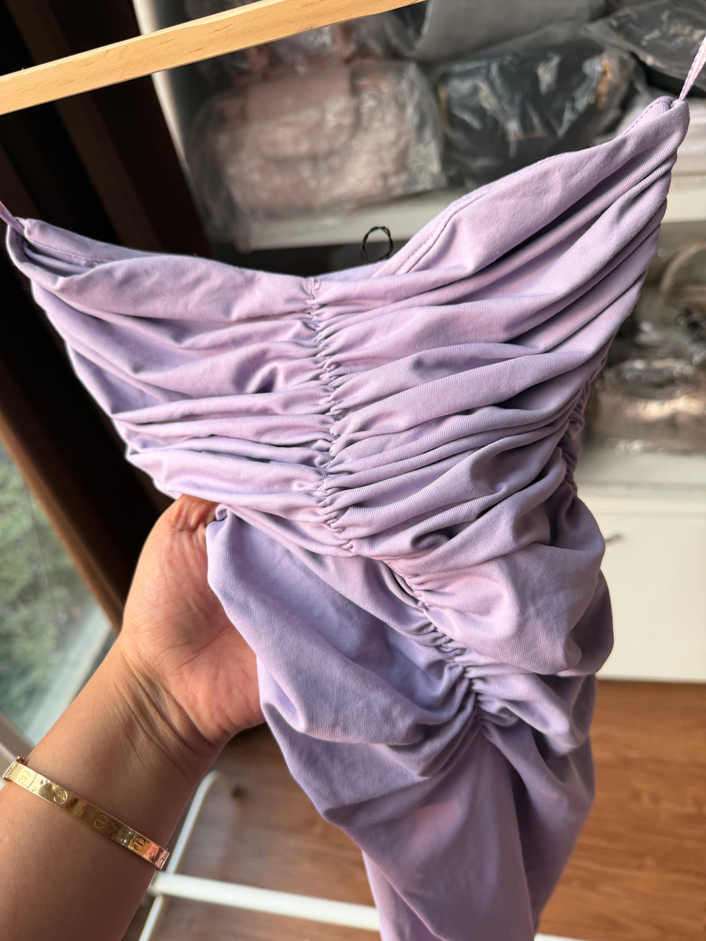 Zara ruched dress