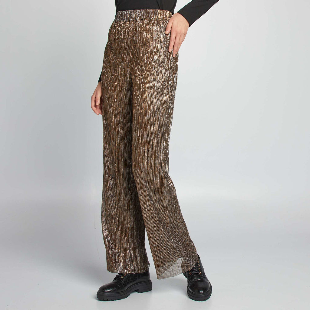 KIABI METALLIC PANT WITH LINING