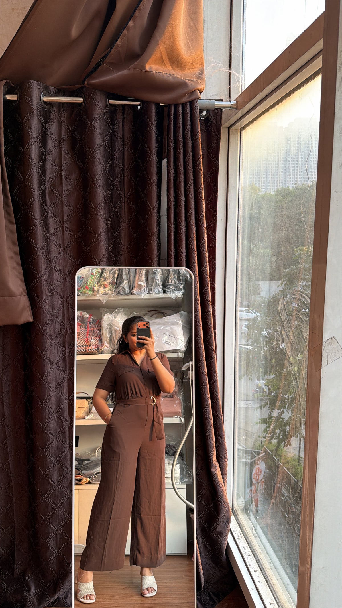 ANABELLE BROWN JUMPSUIT