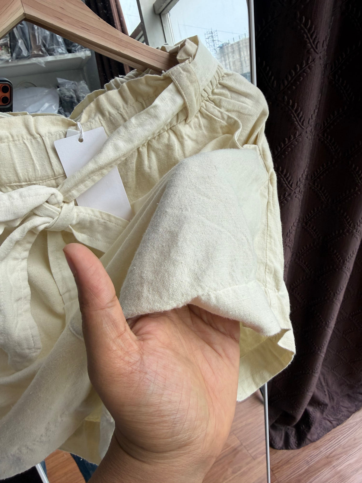 MANGO LINEN SHORTS