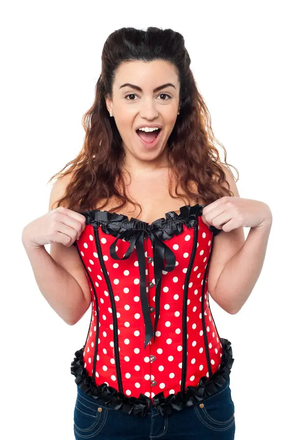 Polka dot corset