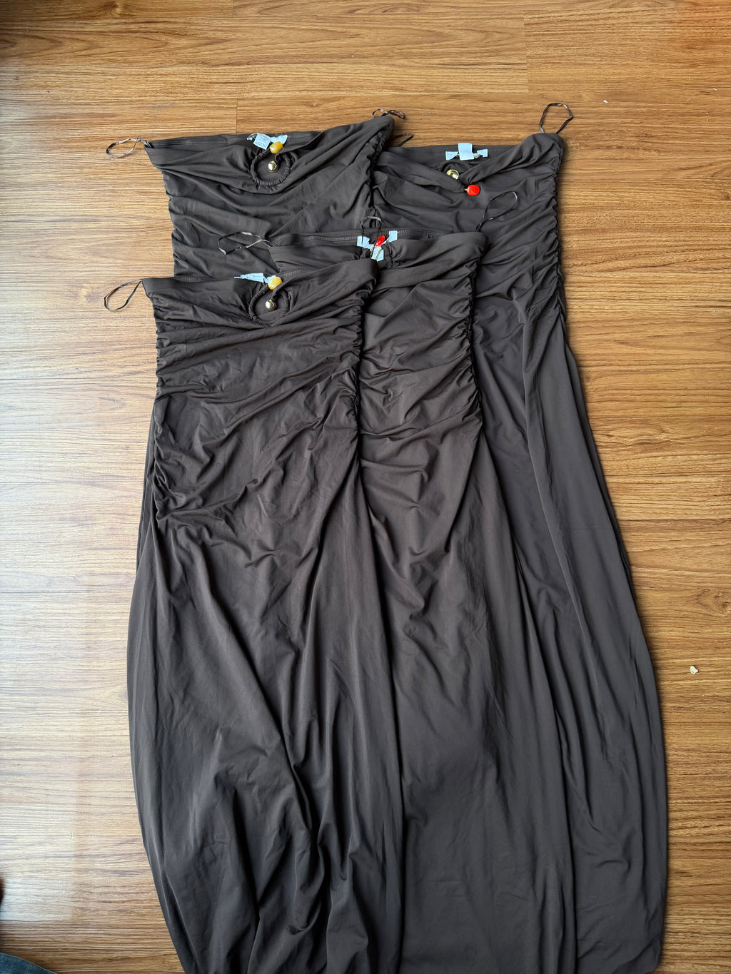 RUCHED BANDEAU MAXI DRESS