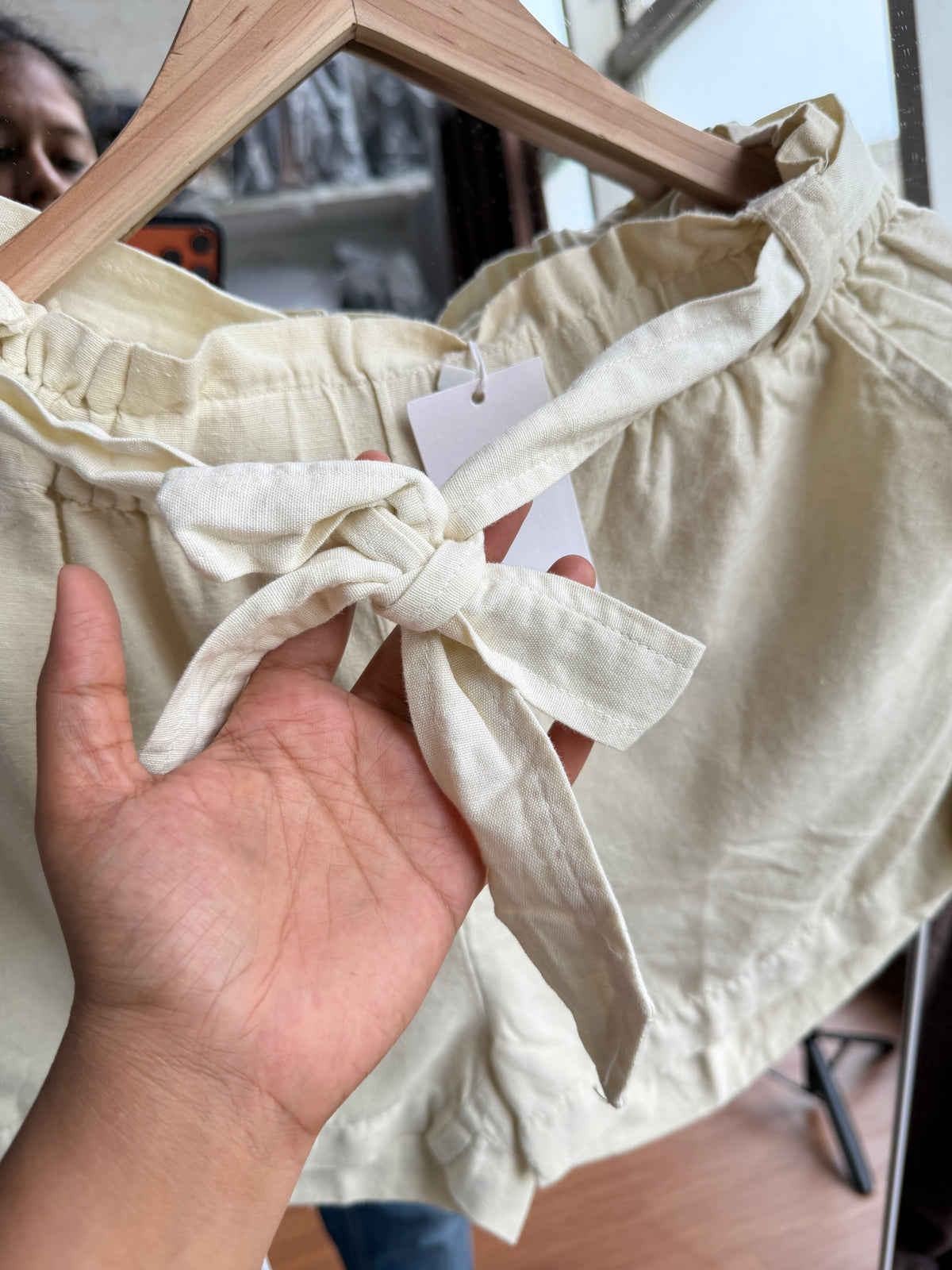 MANGO LINEN SHORTS