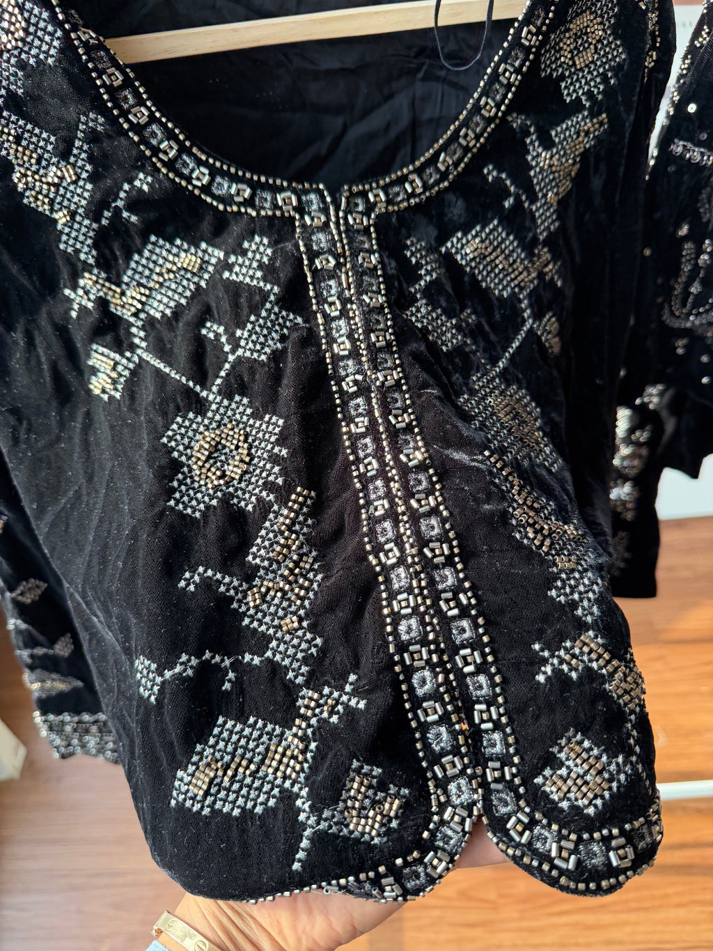 Zara velvet shrug