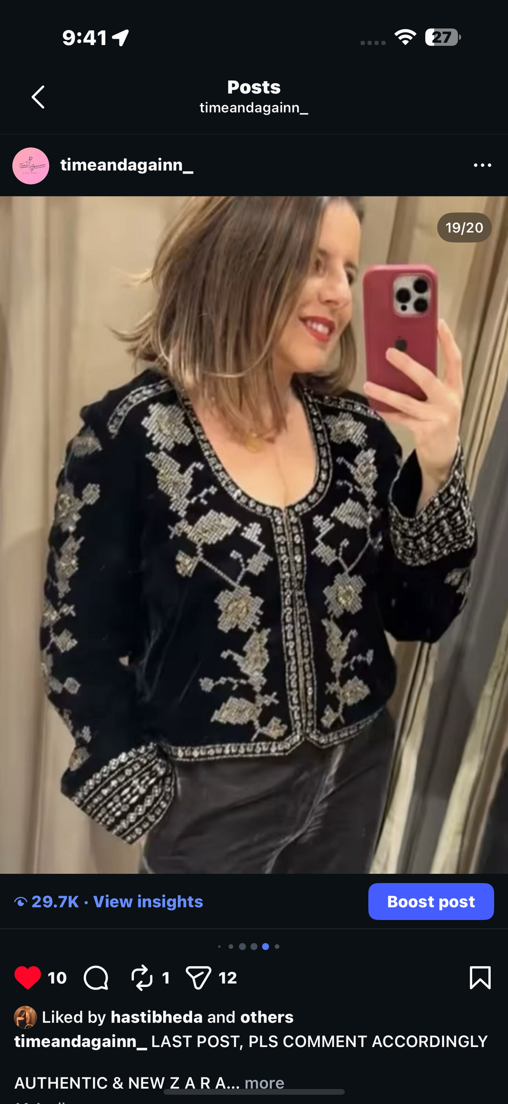 Zara velvet shrug