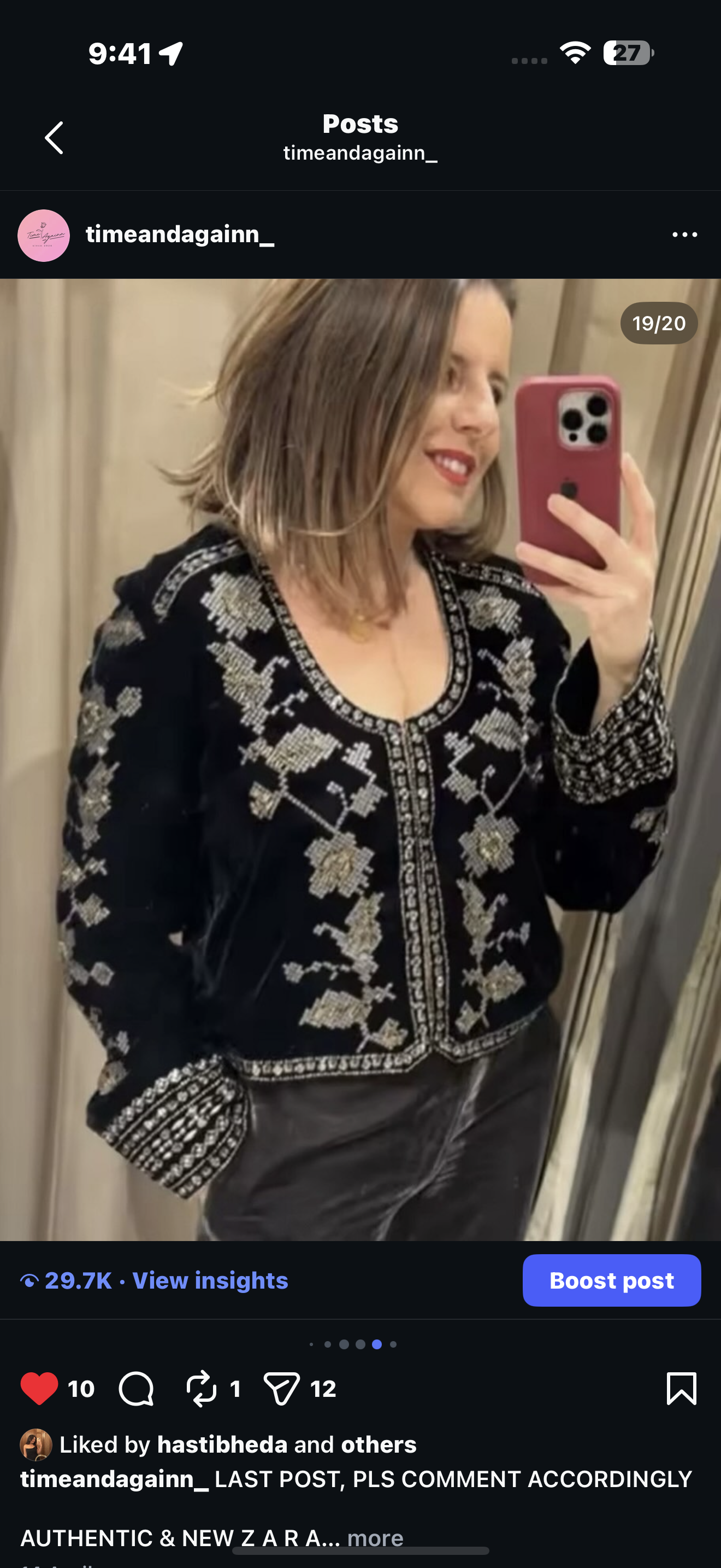 Zara velvet shrug