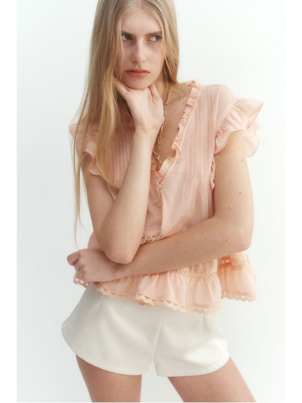 H&M peach top