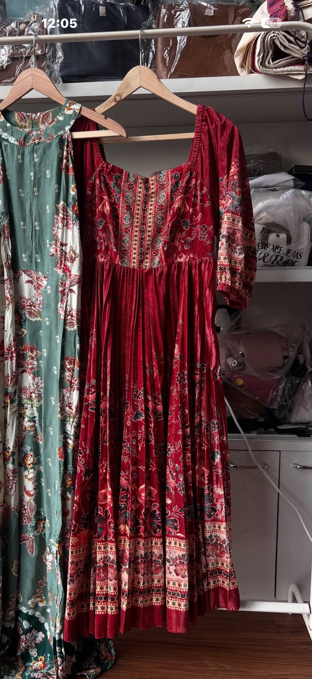 Ritu kumar velvet dress