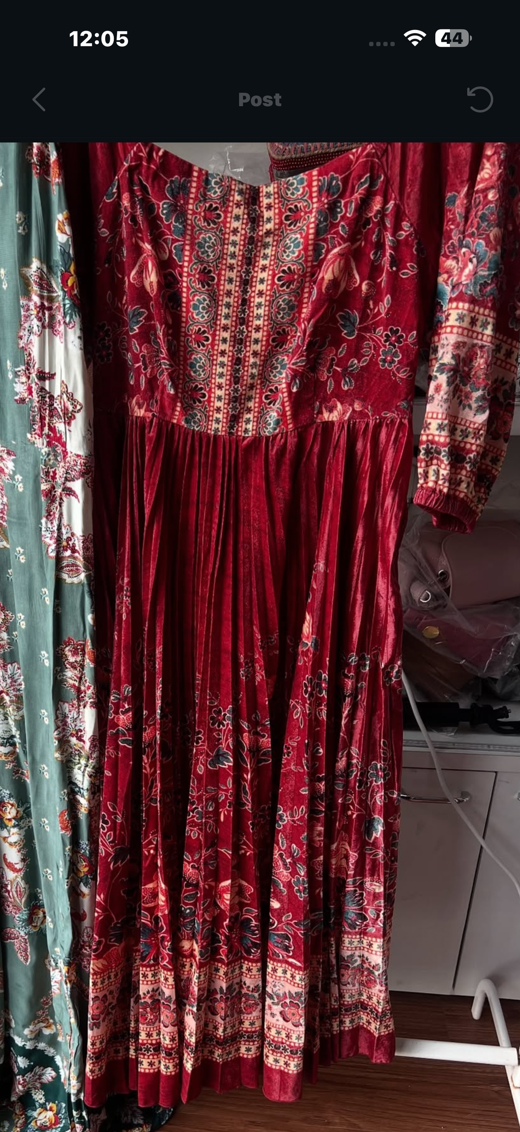 Ritu kumar velvet dress