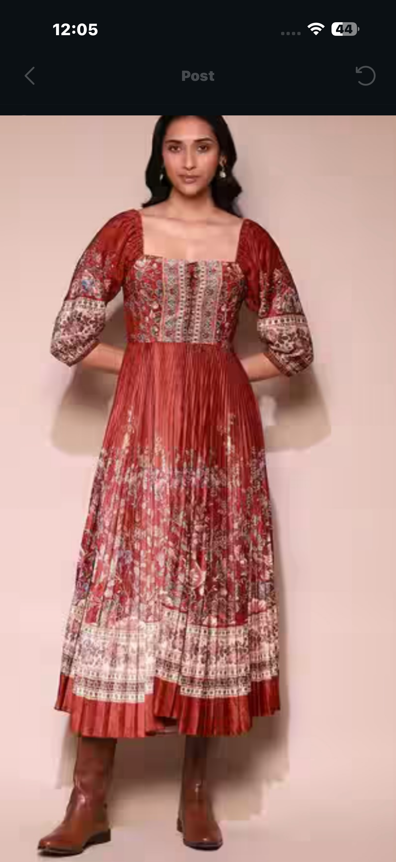 Ritu kumar velvet dress