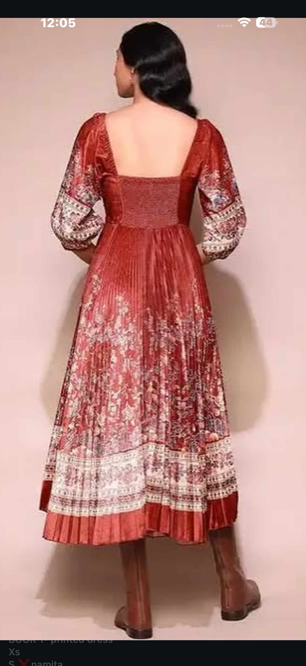 Ritu kumar velvet dress