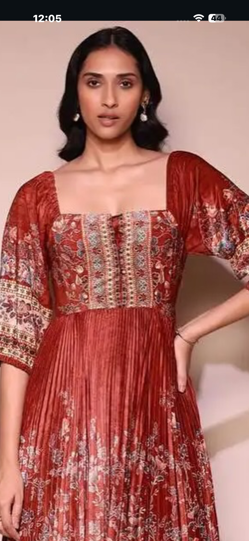 Ritu kumar velvet dress