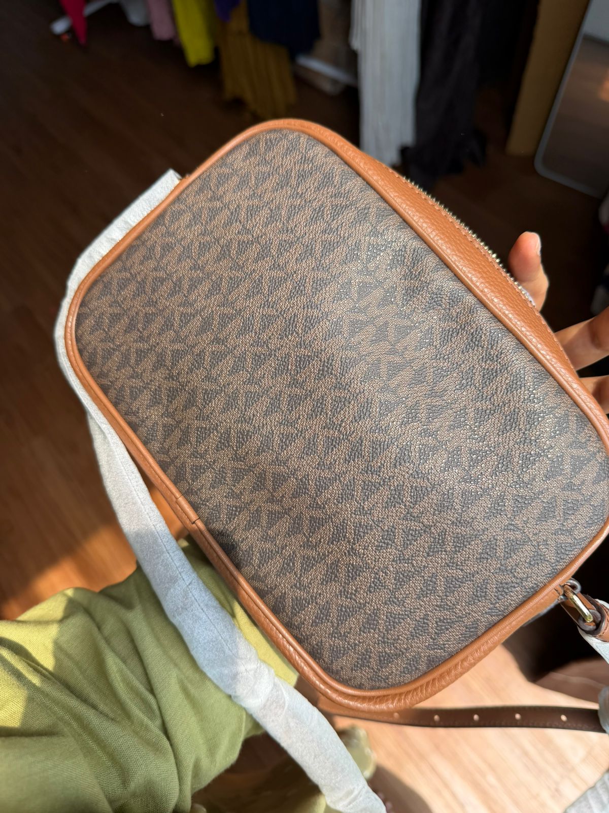Buy Michael Kors Brown Jet Set Small Crossbody Bag