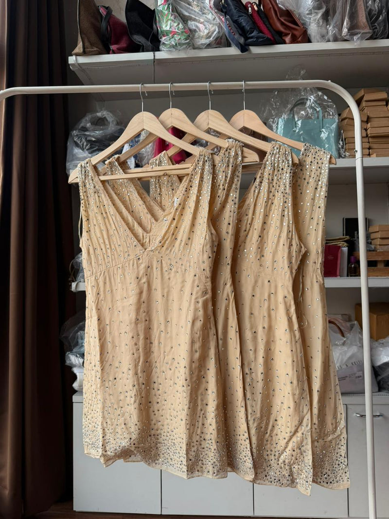 Zara rhine stone dress