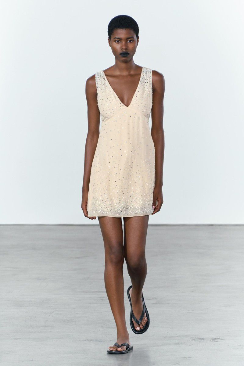 Zara rhine stone dress