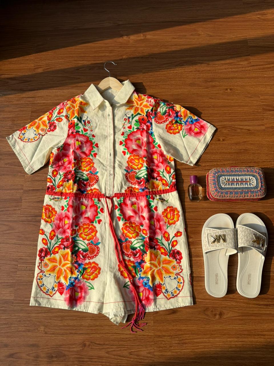 River Island linen Playsuit