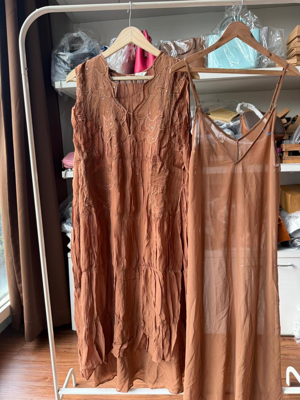 Zara Sheer Dress With Inner
