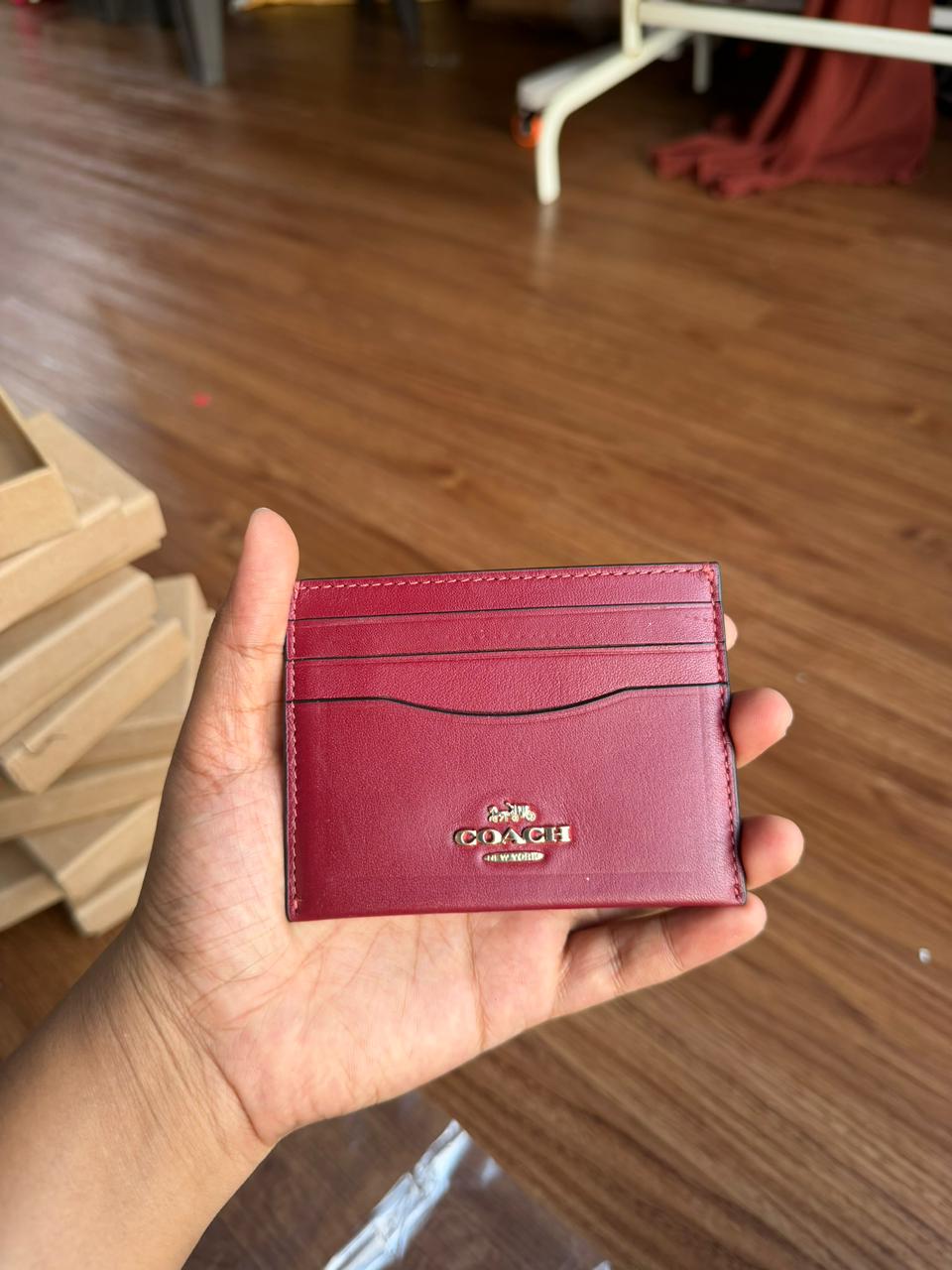 Coach cardholder with box