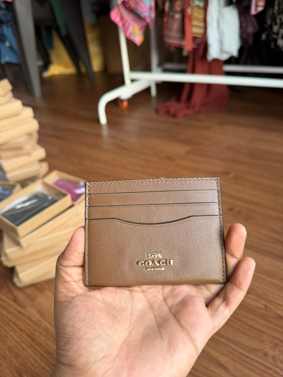 Coach cardholder with box