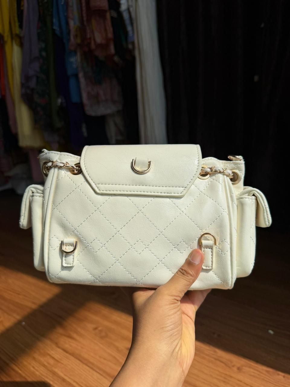 CHARLES AND KEITH -2 In 1 bagpack + crossbody